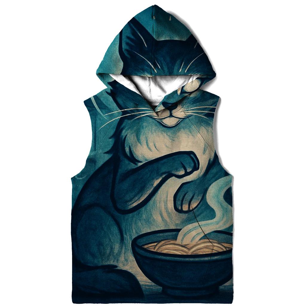 Moonlit Noodle Shop Guardian Cat hoodie styles