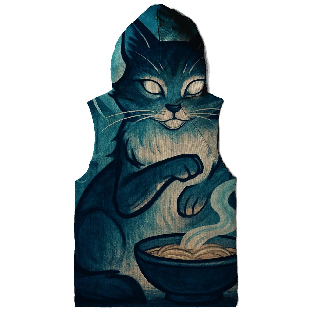 Moonlit Noodle Shop Guardian Cat hoodie styles