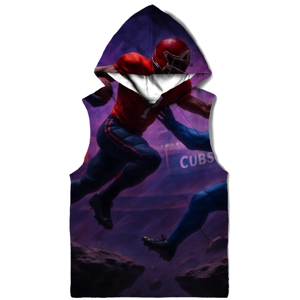 Asteroid Arena Clash Braves Versus Cubs heavyweight hoodies