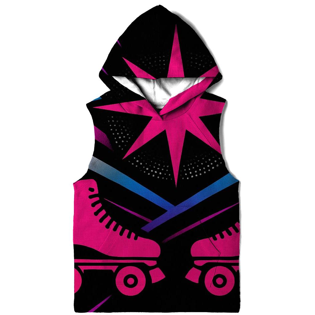 Chrome Roller Rink Starburst embroidered hoodies