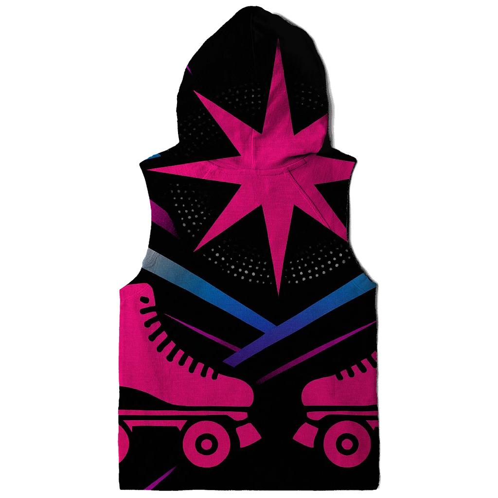 Chrome Roller Rink Starburst embroidered hoodies