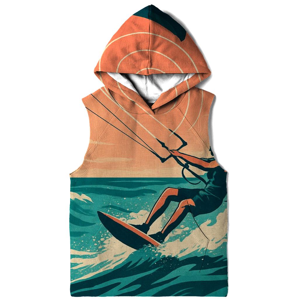 Kitesurf Spiral Wind Vortex printed hoodies