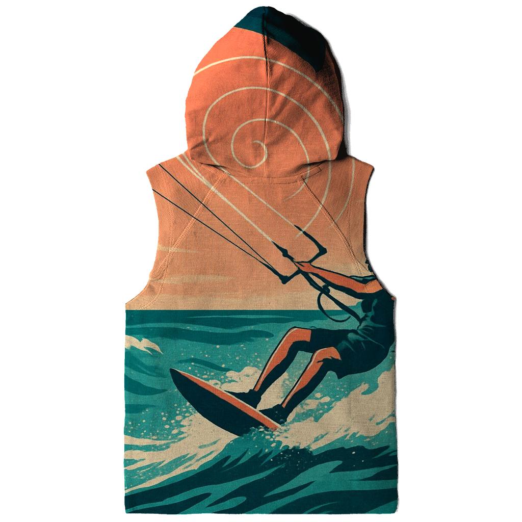 Kitesurf Spiral Wind Vortex printed hoodies