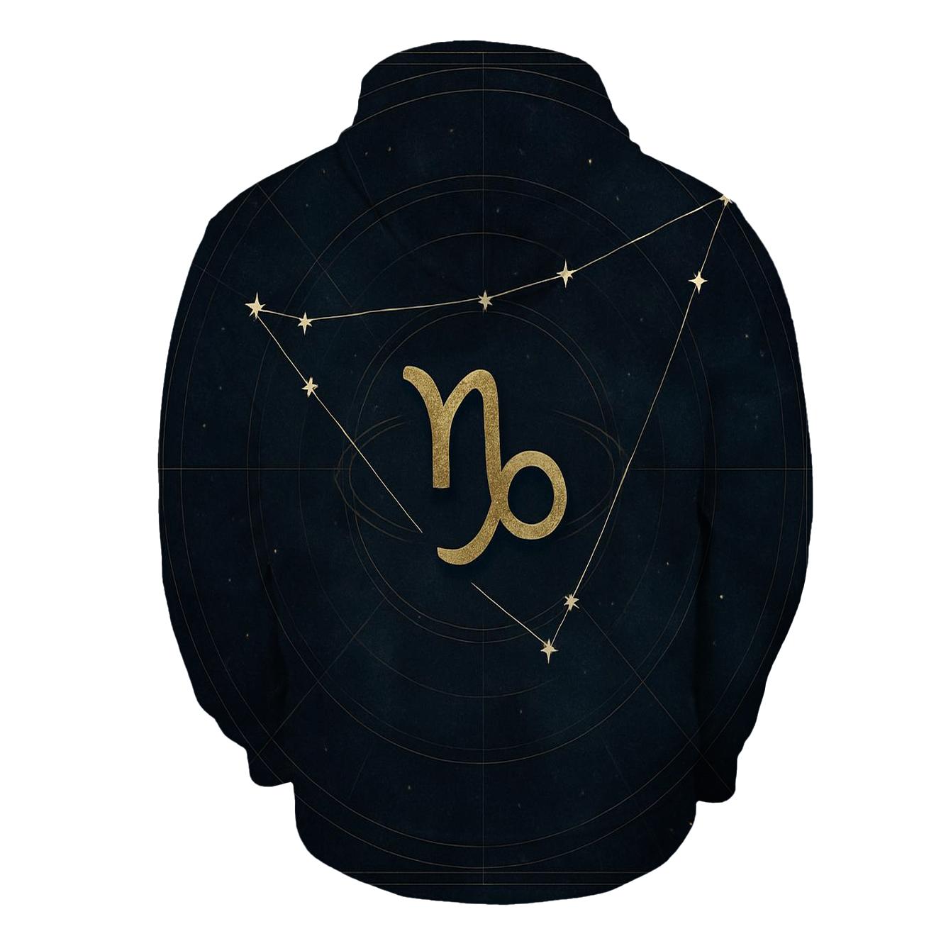 Saturn Return Capricorn Star Chart Emblem lightweight hoodies