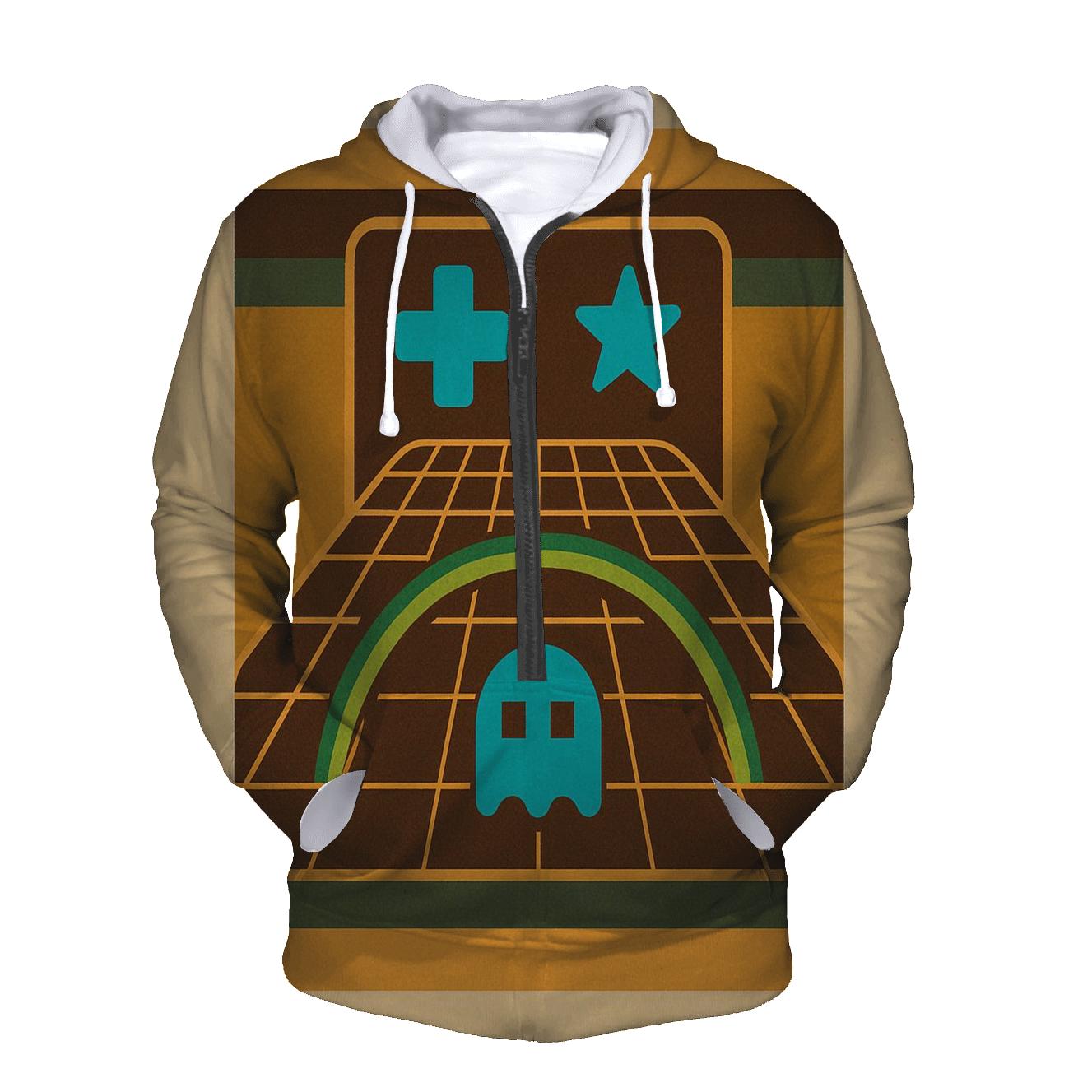 Analog Arcade Grid Glow lightweight hoodies
