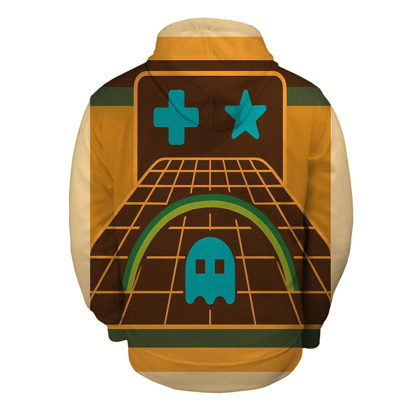 Analog Arcade Grid Glow lightweight hoodies