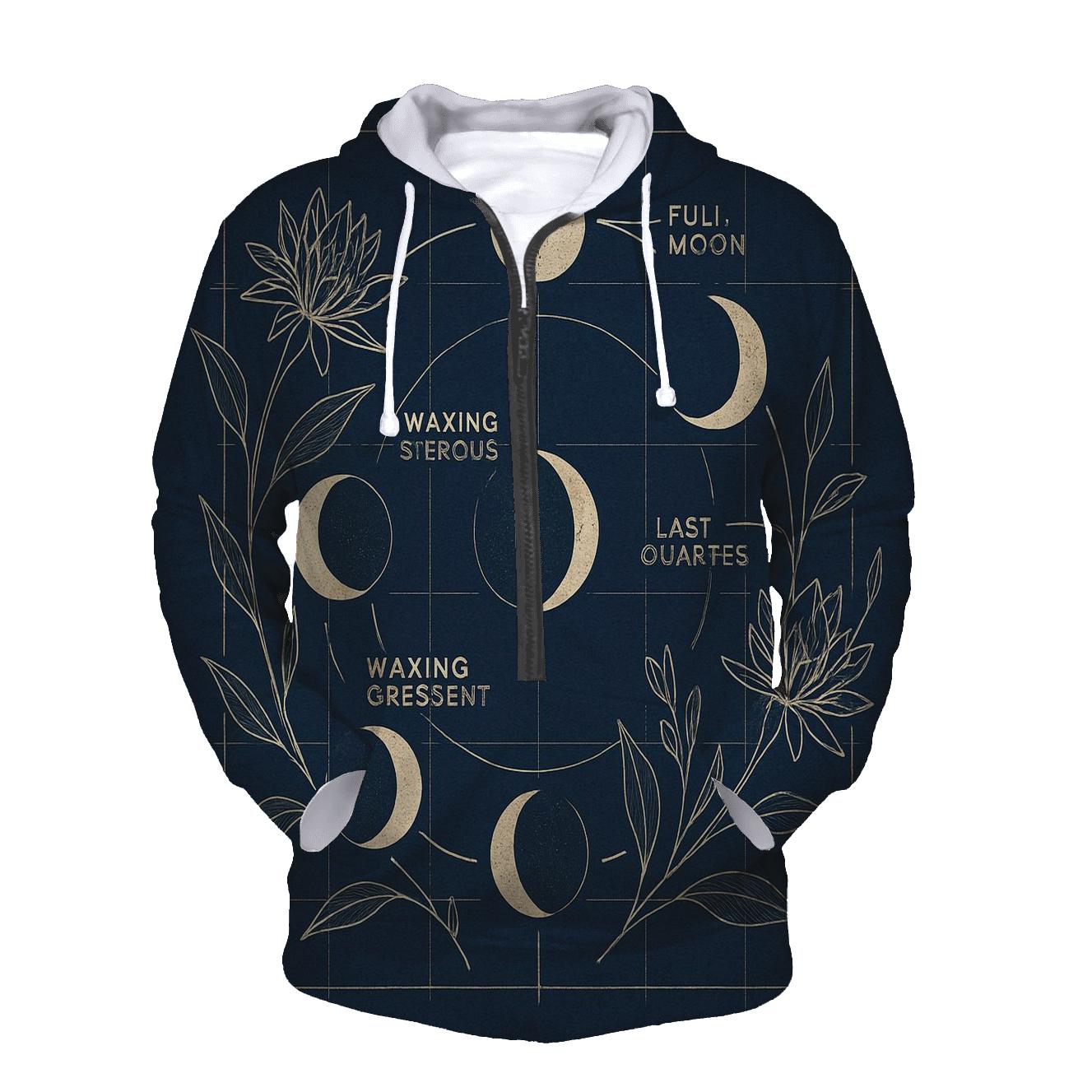 Lunar Botanica Blueprint pullover hoodies