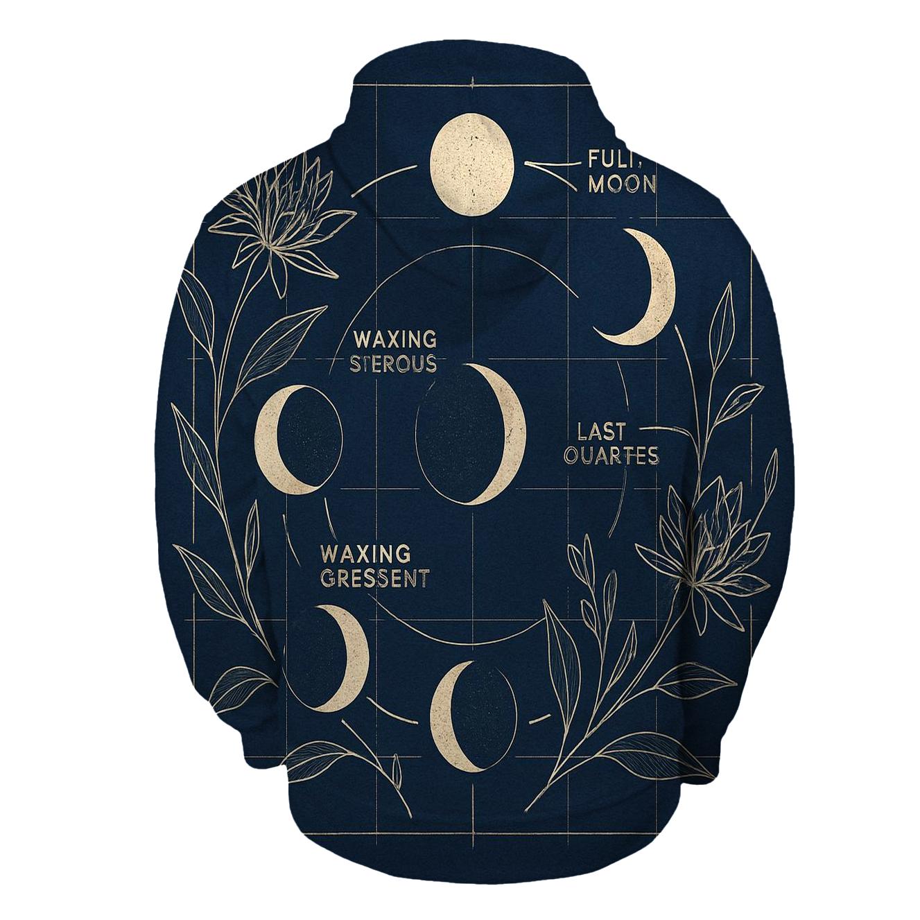 Lunar Botanica Blueprint pullover hoodies