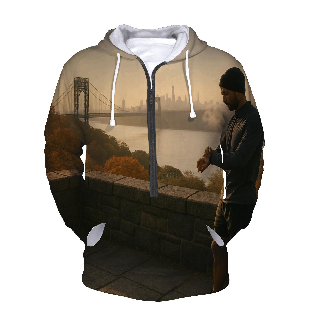 Autumn First Light From The Cloisters Overlook graphic hoodies
