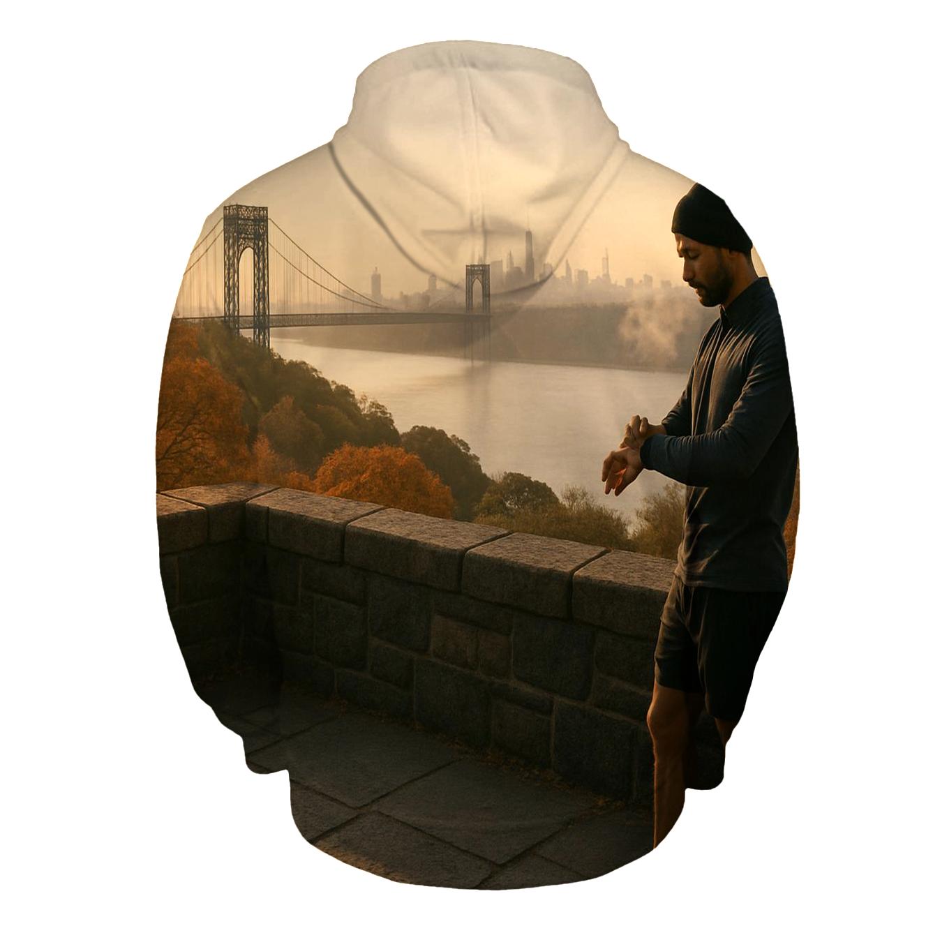 Autumn First Light From The Cloisters Overlook graphic hoodies