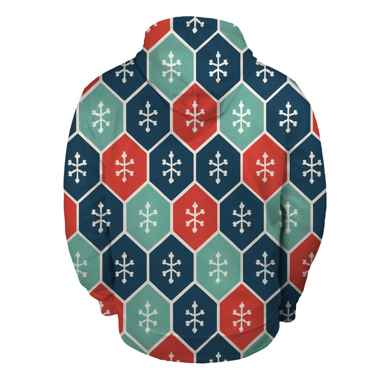 Snowflake Constellation Quilt zip-up hoodies