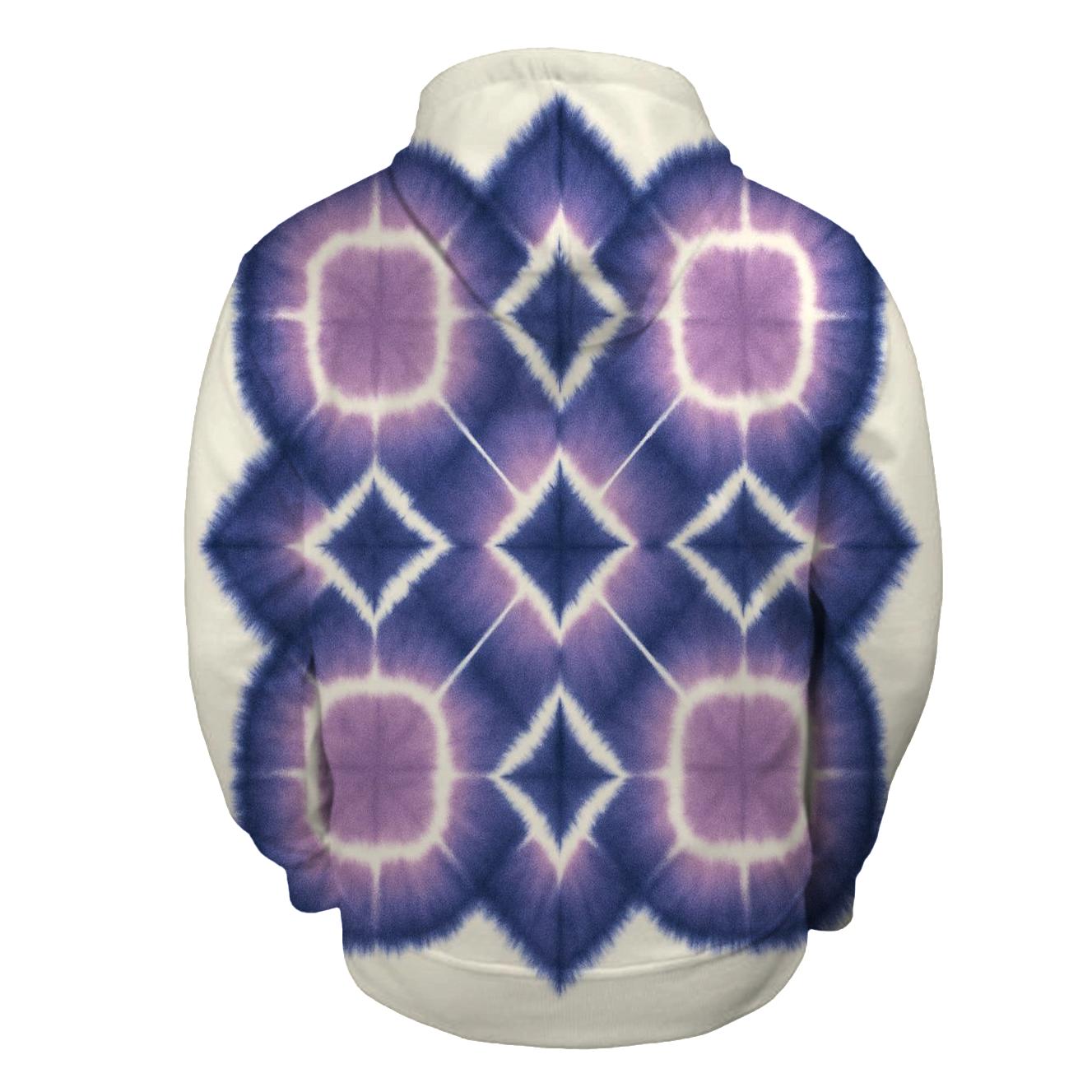 Itajime Pulsar Lattice zip-up hoodies