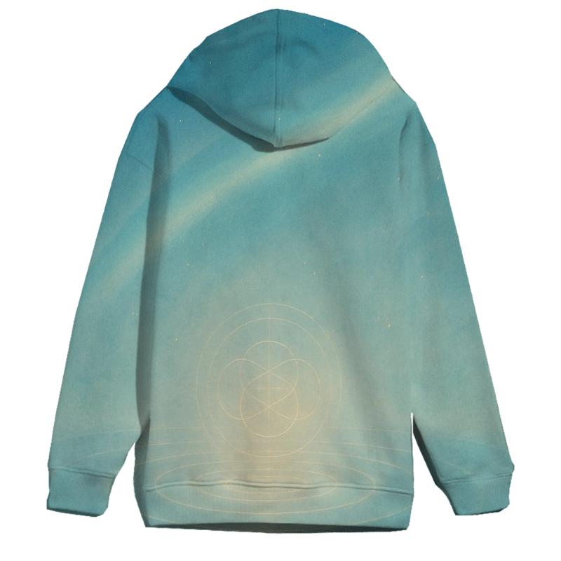 Aurora Prayer Ripple zip-up hoodies