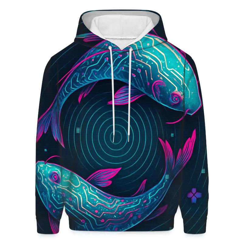 Prismatic Koi Circuit Drift premium hoodies