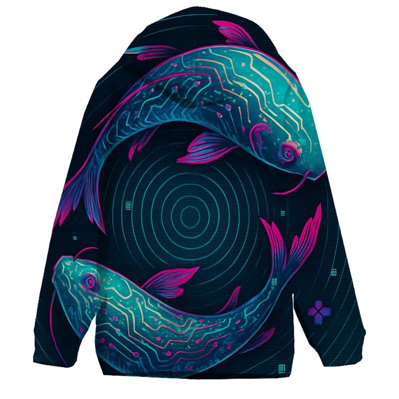 Prismatic Koi Circuit Drift premium hoodies