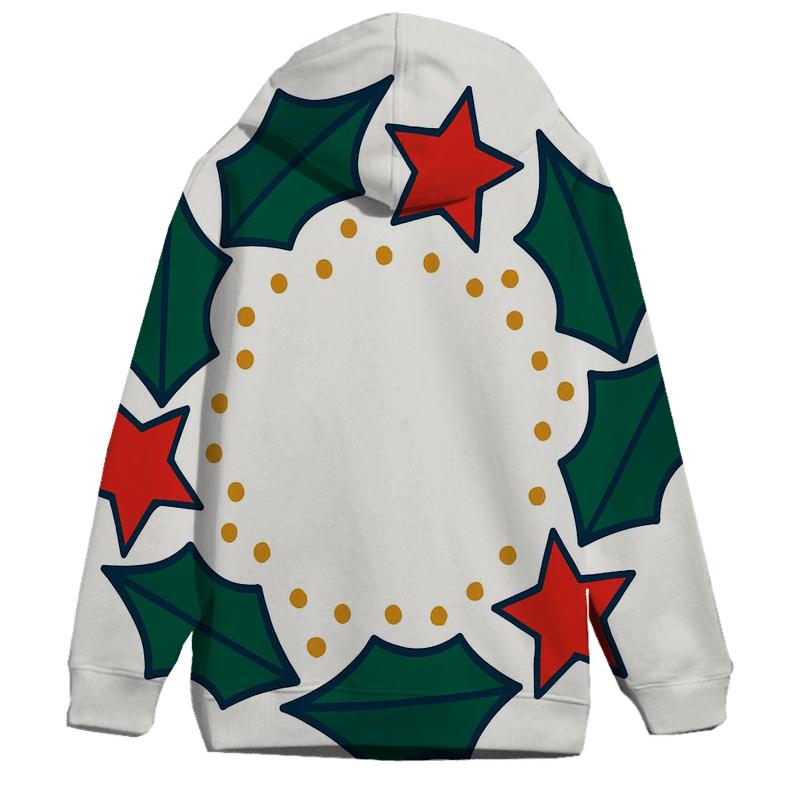 Starlit Holly Orbit Wreath hoodie trends