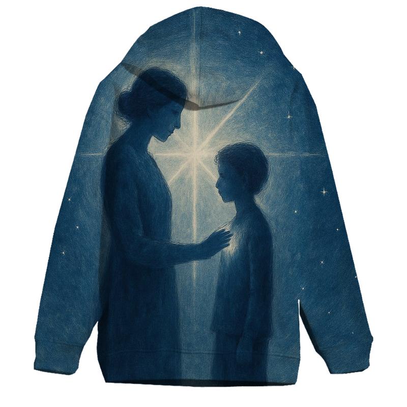 The Quiet North Star Of Childhood printed hoodies
