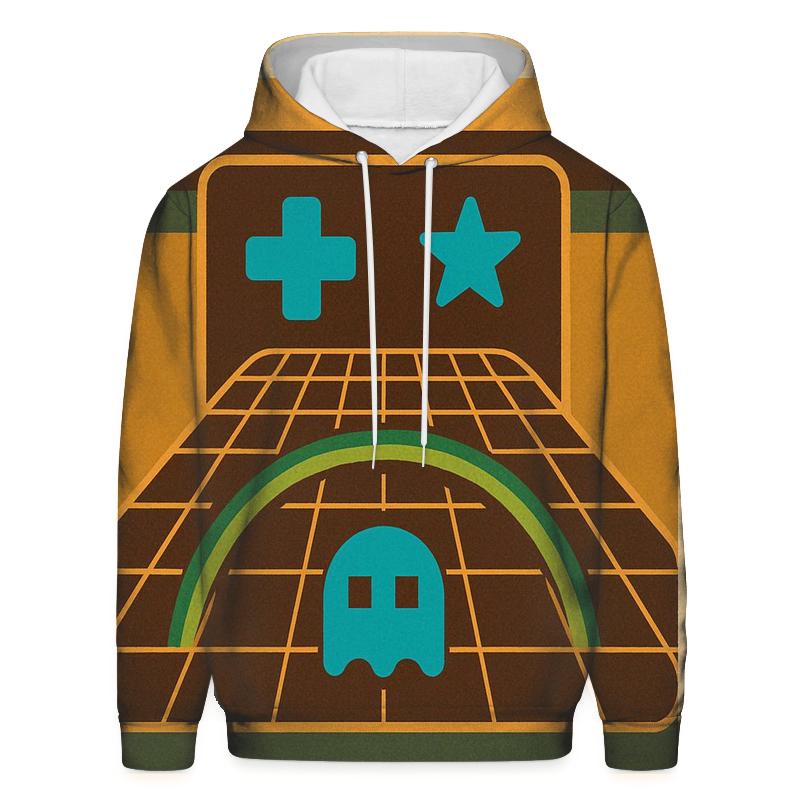 Analog Arcade Grid Glow hoodie styles