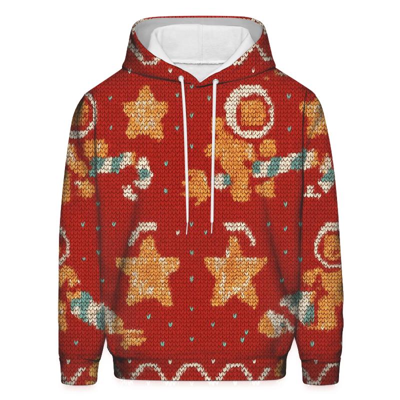 Galactic Gingerbread Rocket Sweater Tile Design hoodies fashion