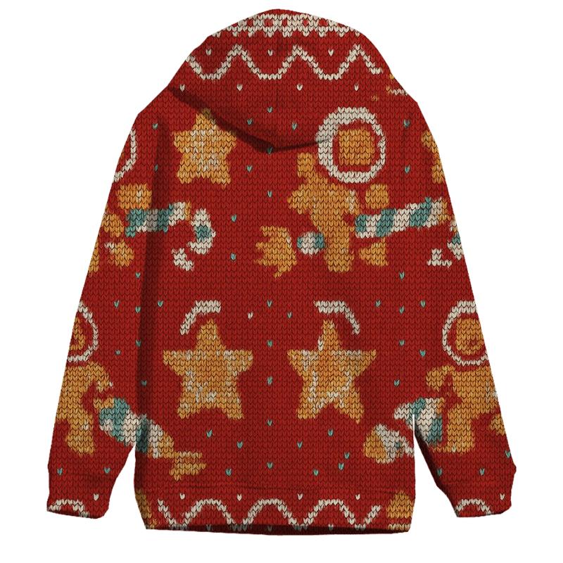 Galactic Gingerbread Rocket Sweater Tile Design hoodies fashion