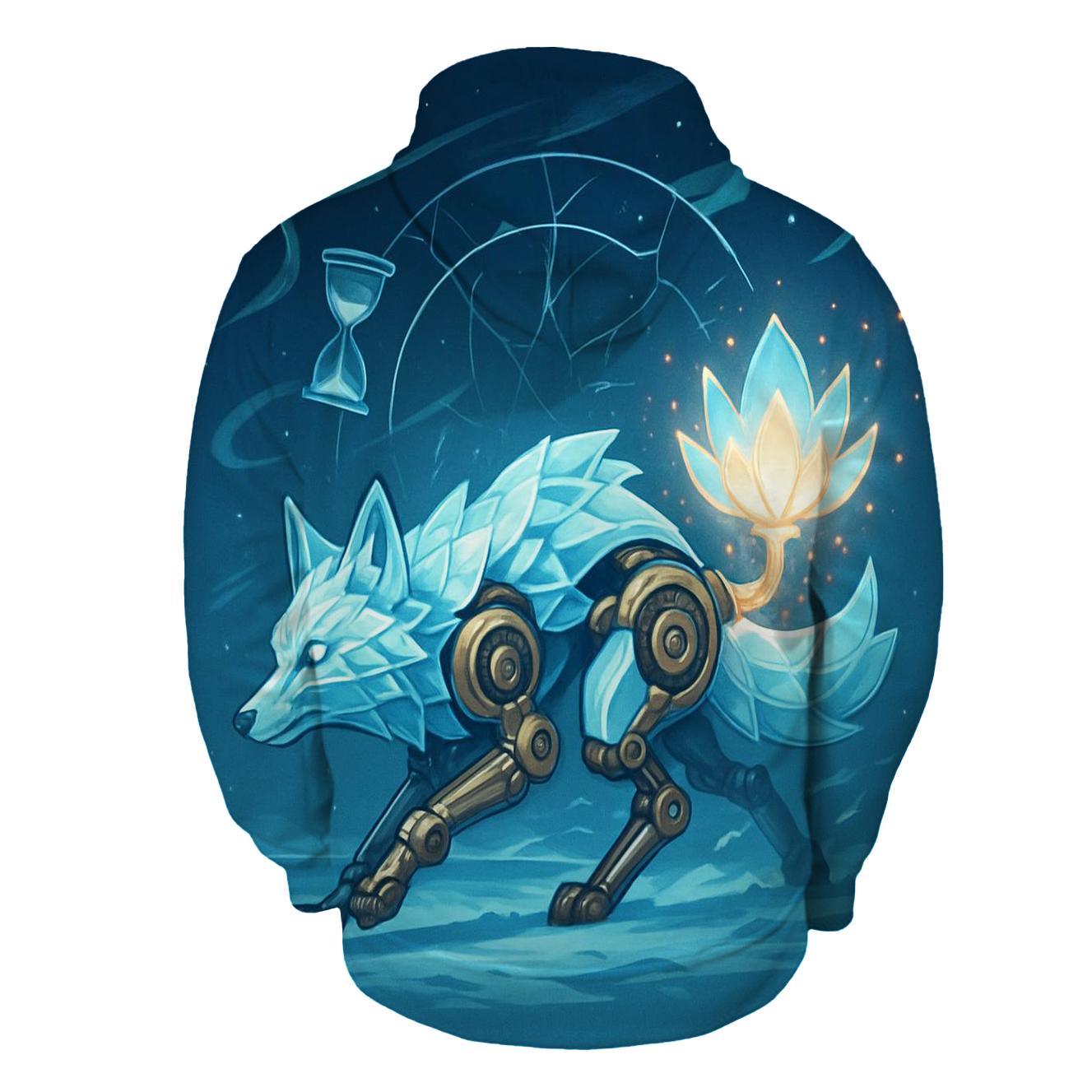 Frost Lotus Engine pullover hoodies