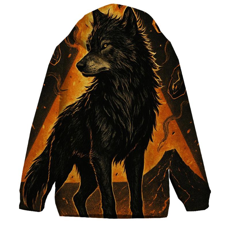 Cinder Crown Guardian Wolf heavyweight hoodies