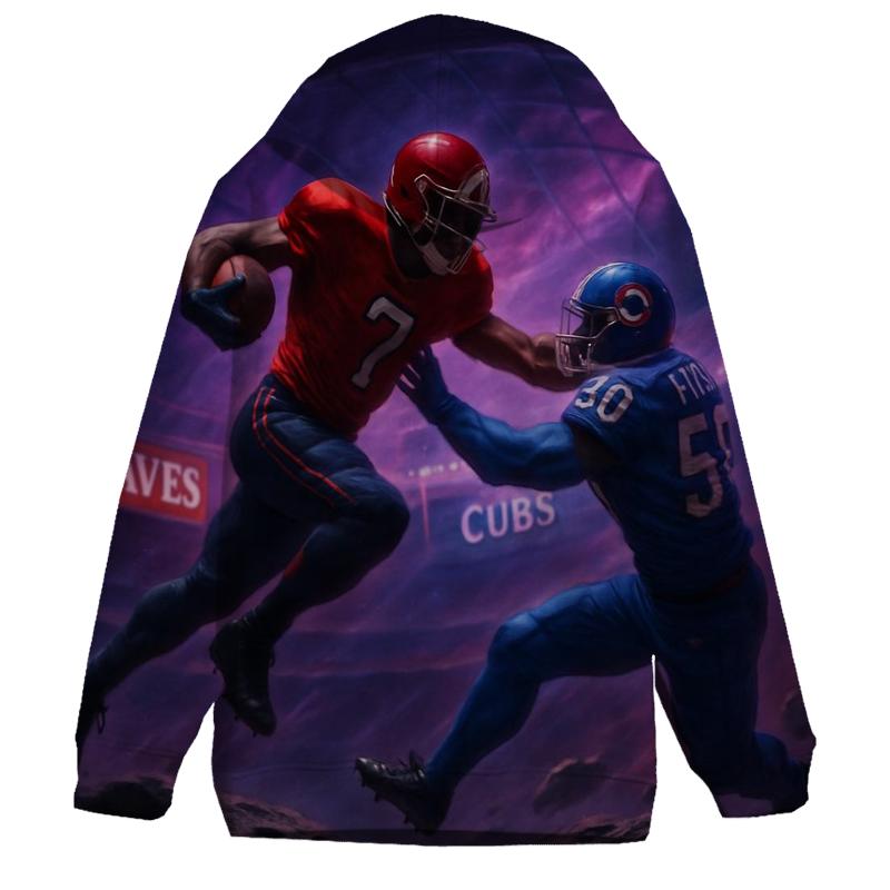 Asteroid Arena Clash Braves Versus Cubs pullover hoodies