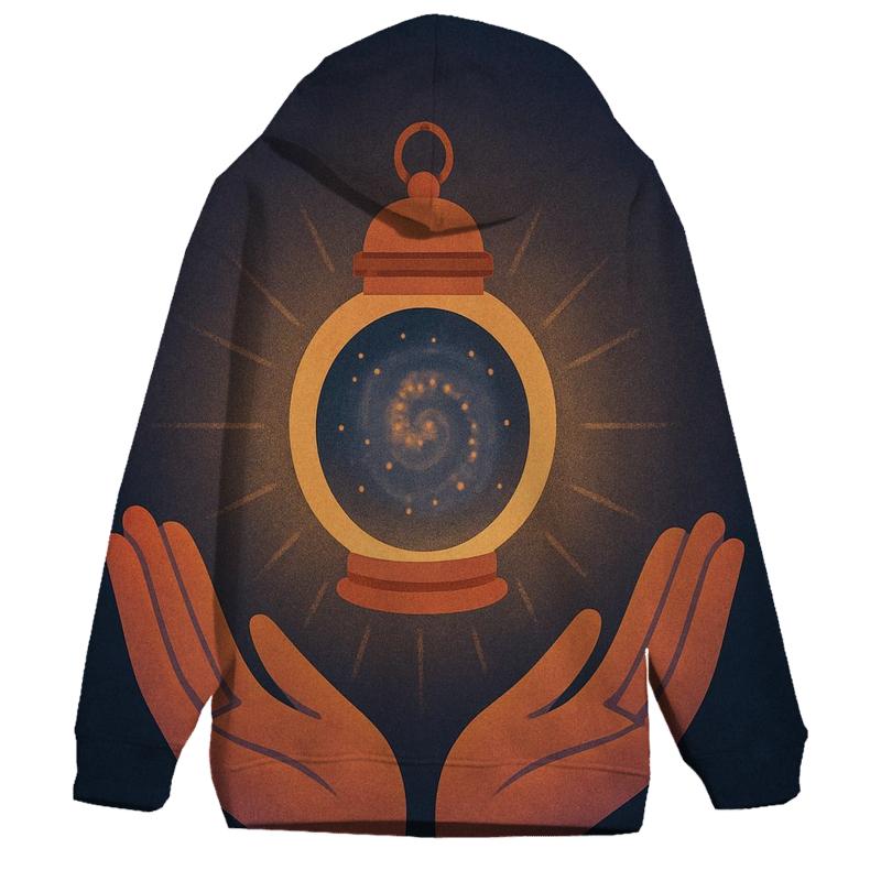 Starlit Hand Lantern designer hoodies