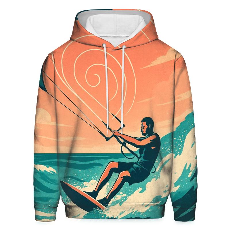 Kitesurf Spiral Wind Vortex heavyweight hoodies