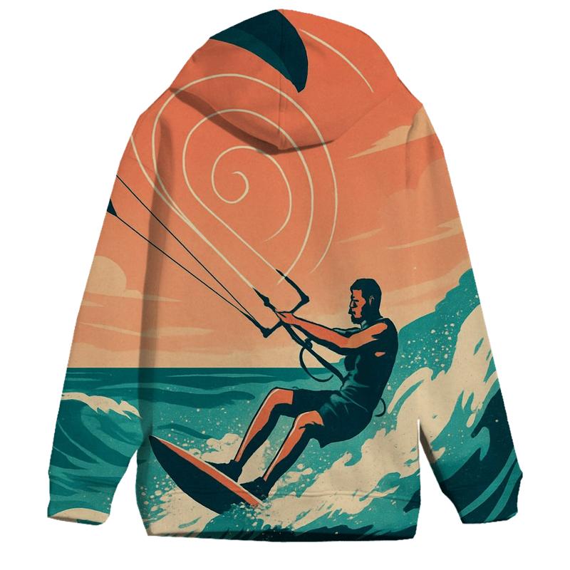 Kitesurf Spiral Wind Vortex heavyweight hoodies