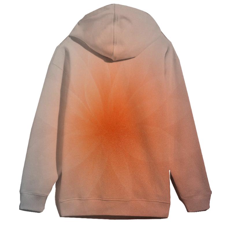 Frosted Ember Bloom Gradient hoodie trends