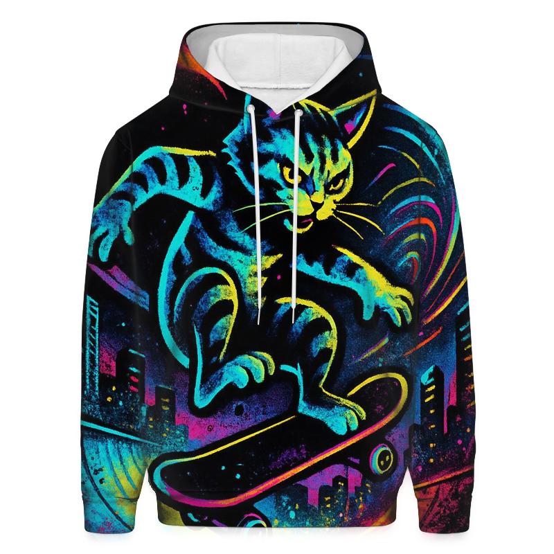 Prismatic Skatepark Gravity Cat custom hoodies