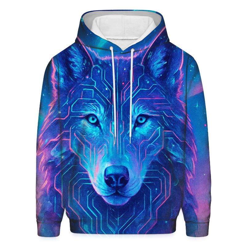 Aurora Circuit Dreamwolf graphic hoodies