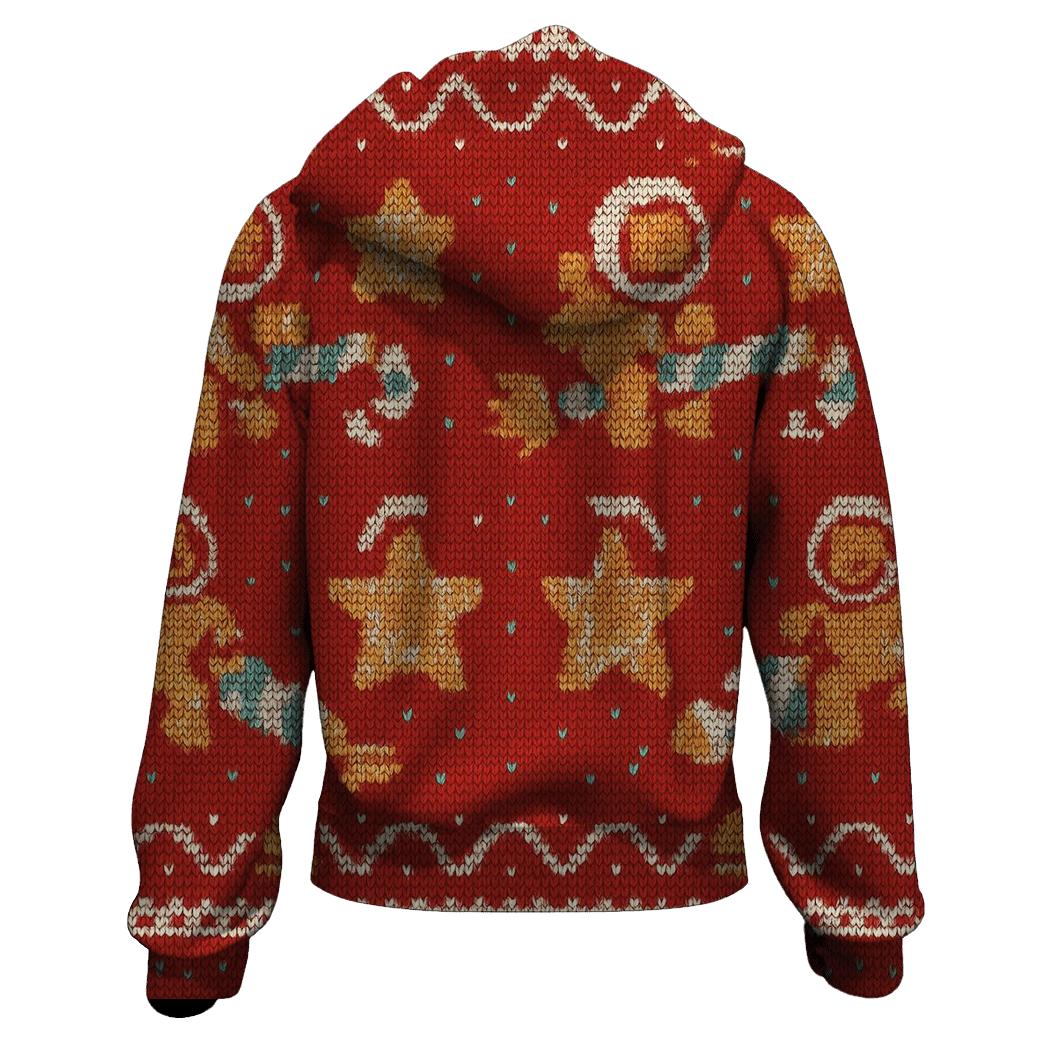 Galactic Gingerbread Rocket Sweater Tile Design lightweight hoodies
