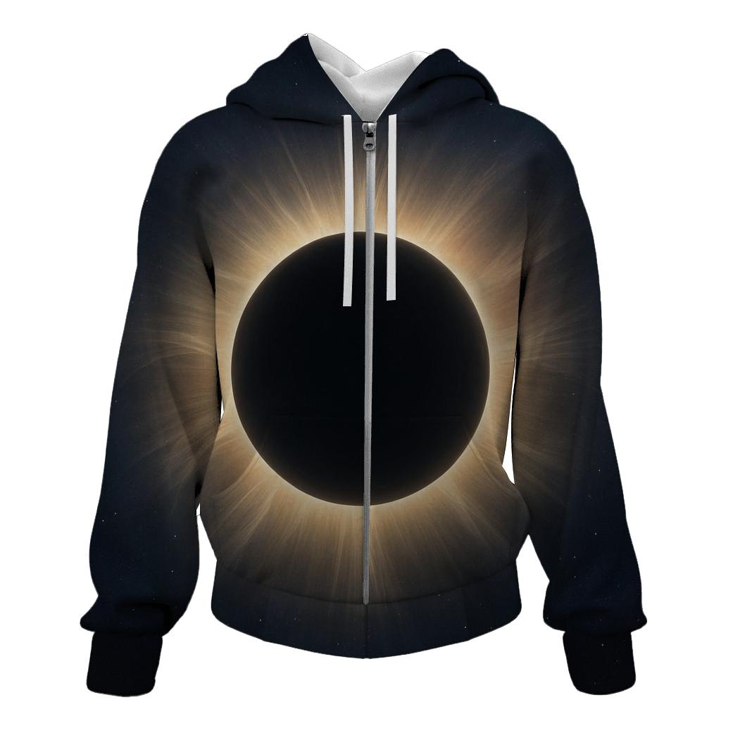 Eclipse Corona Lacework embroidered hoodies