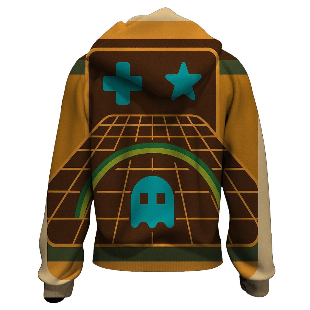 Analog Arcade Grid Glow hoodie trends