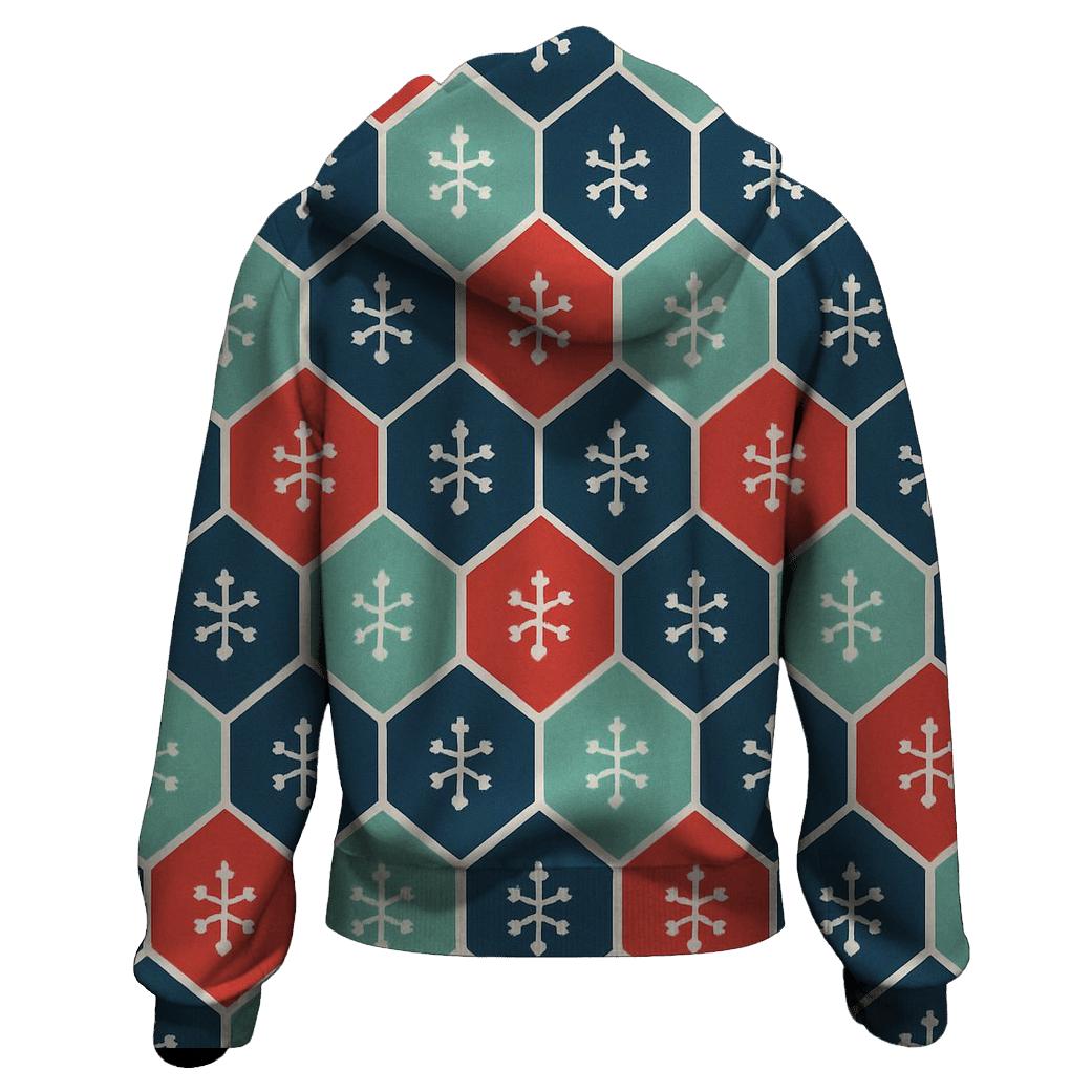Snowflake Constellation Quilt printed hoodies