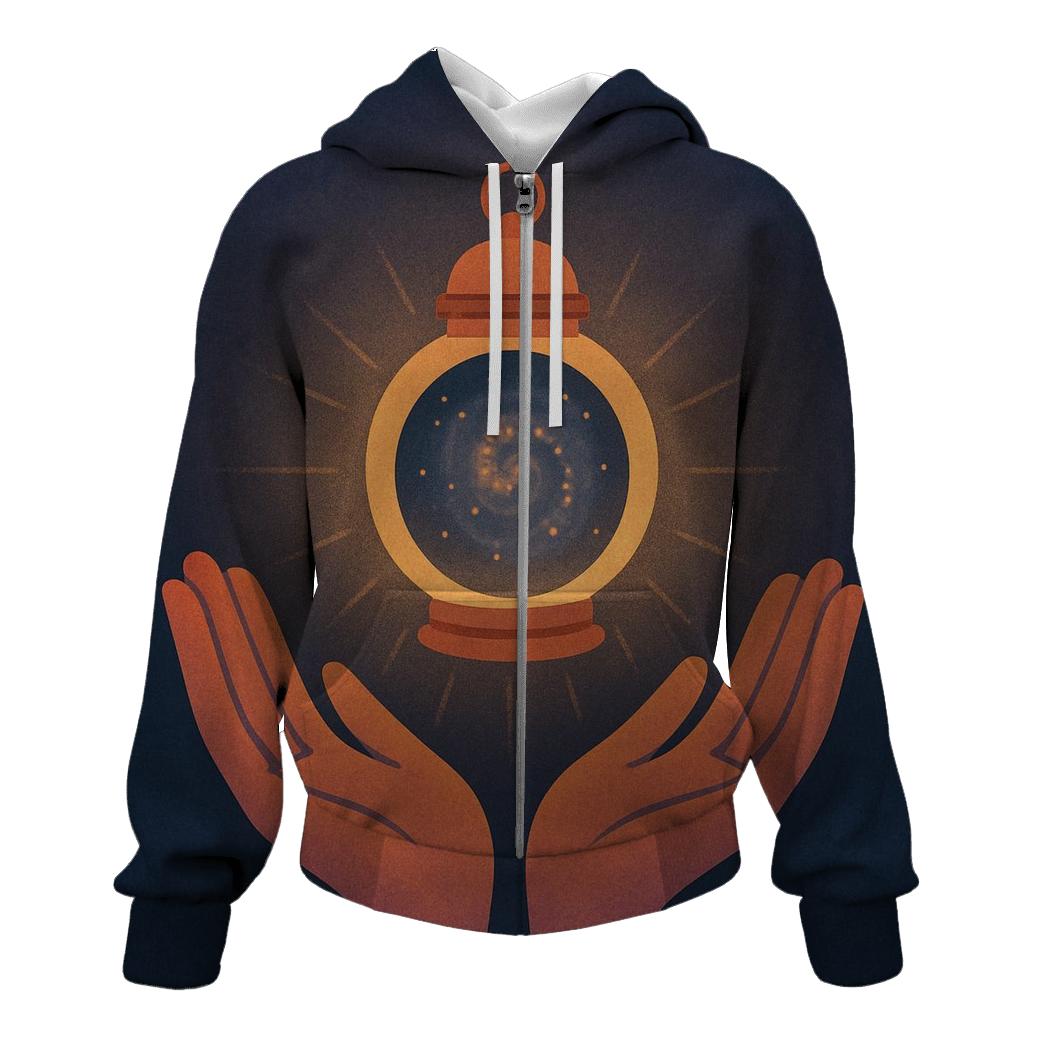 Starlit Hand Lantern designer hoodies