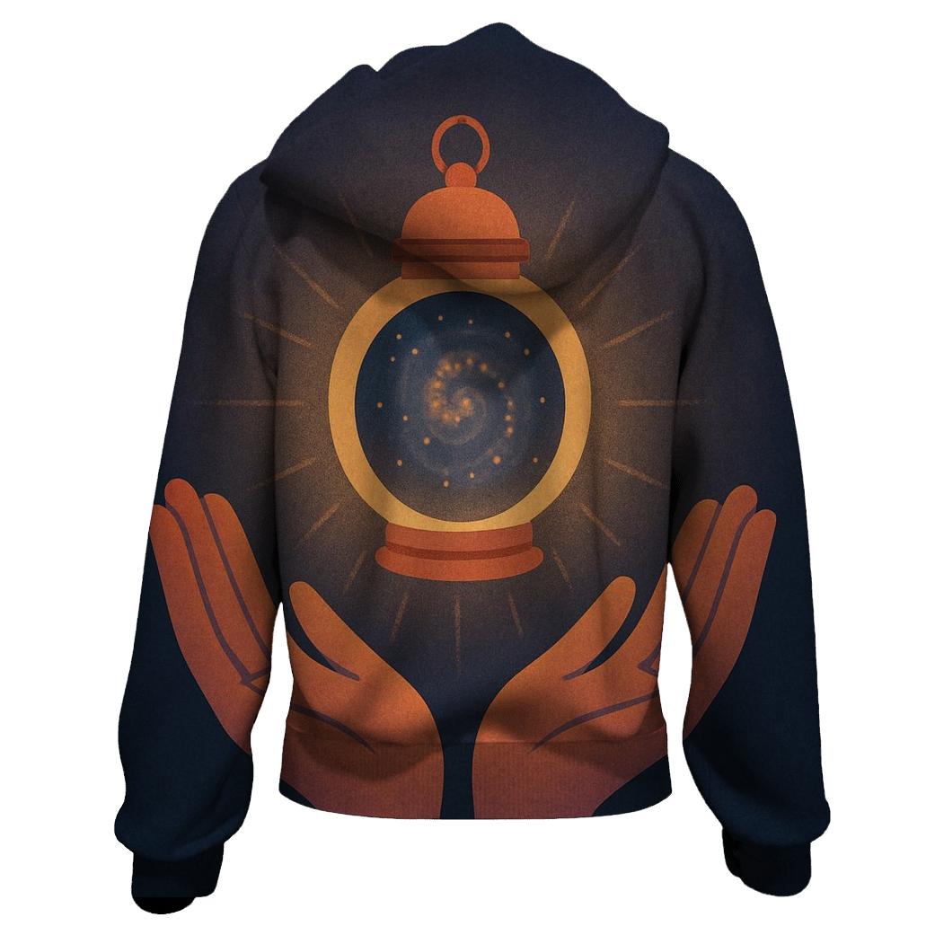 Starlit Hand Lantern designer hoodies