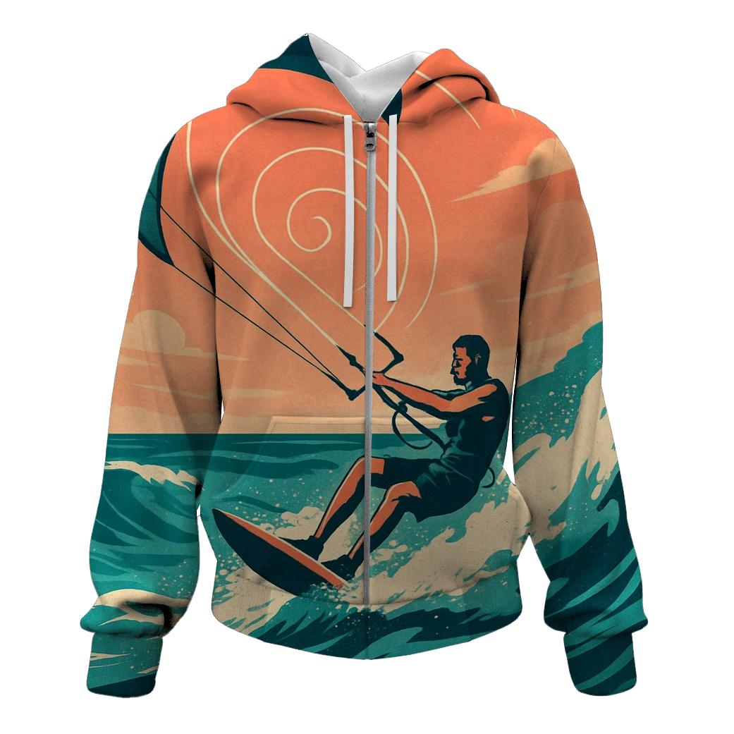 Kitesurf Spiral Wind Vortex lightweight hoodies