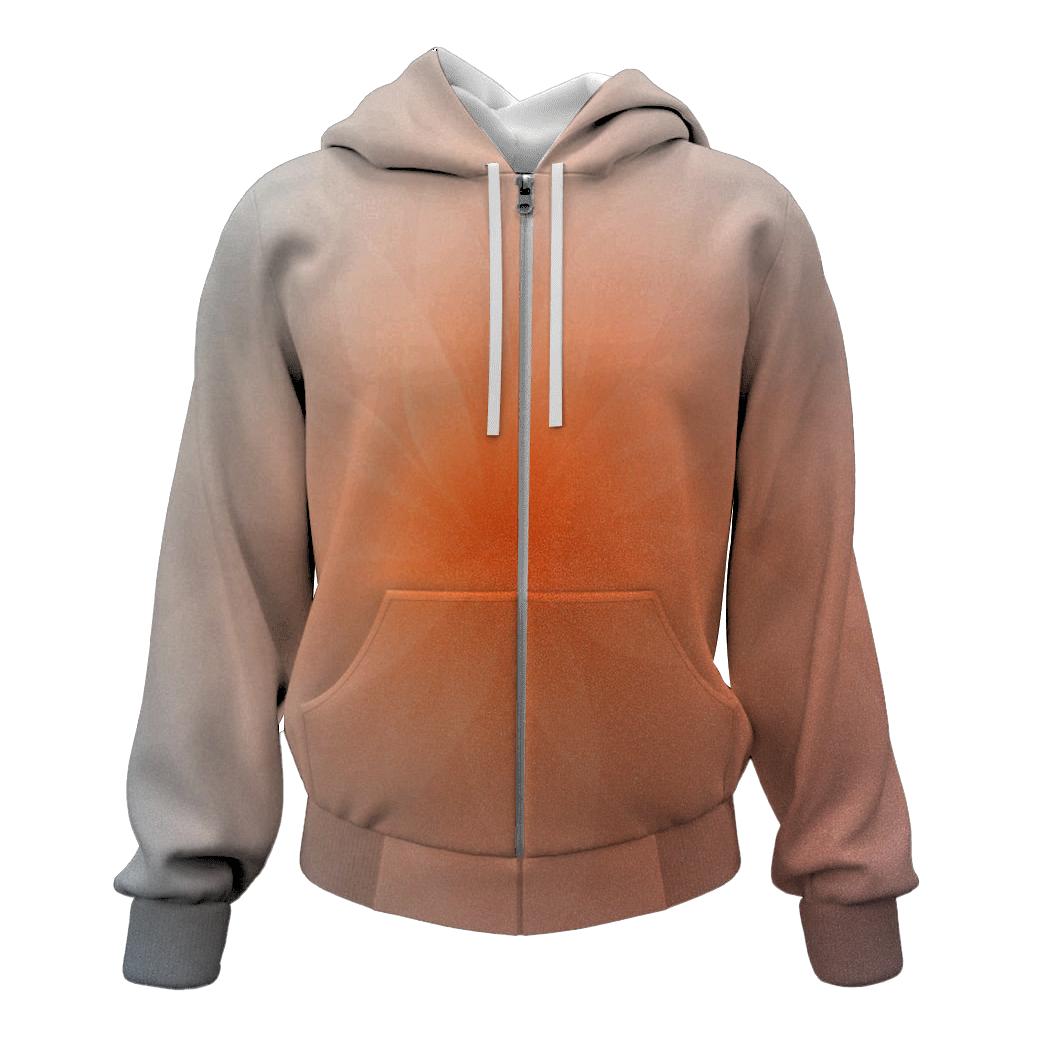 Frosted Ember Bloom Gradient lightweight hoodies