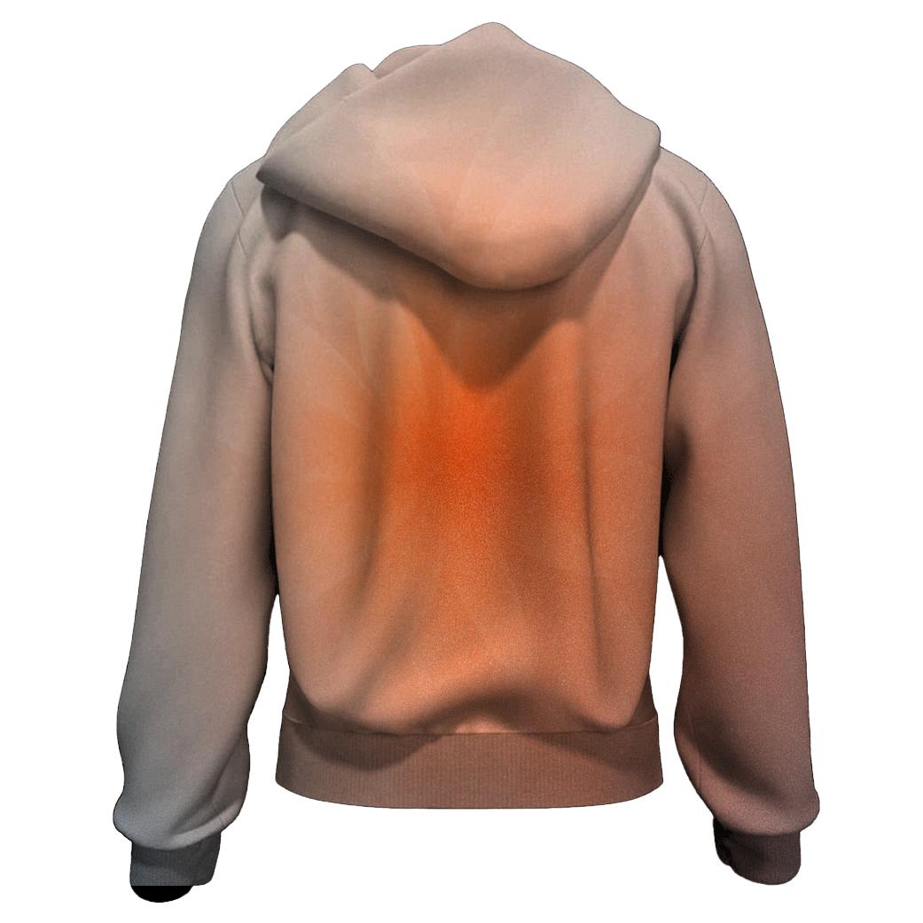 Frosted Ember Bloom Gradient lightweight hoodies