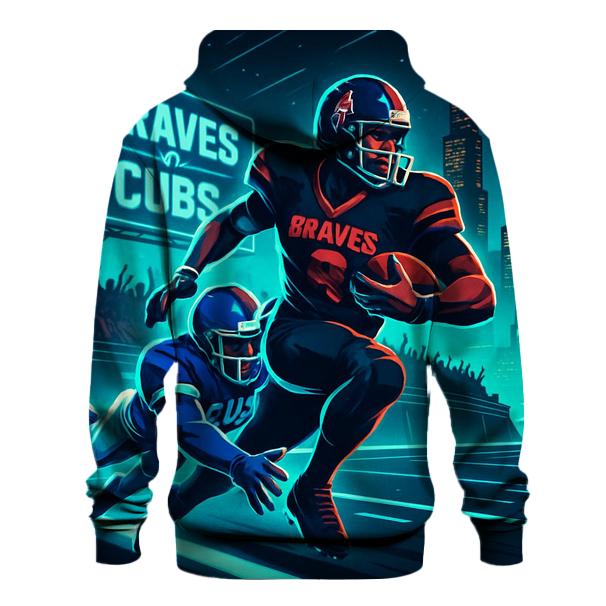 Neon Skyline Scrimmage Braves Versus Cubs hoodie trends