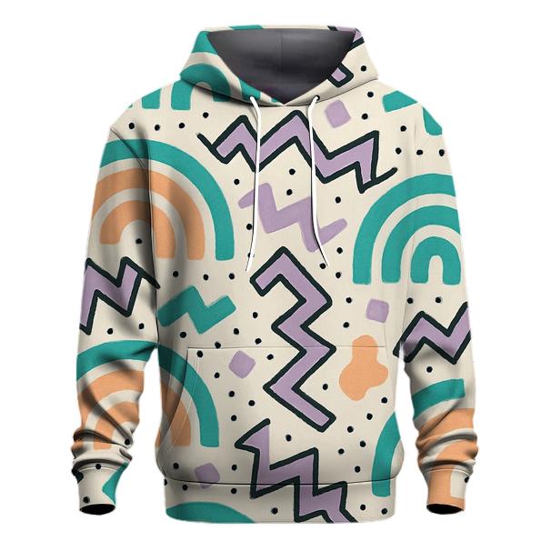Pastel Memphis Radio Waves hoodie styles