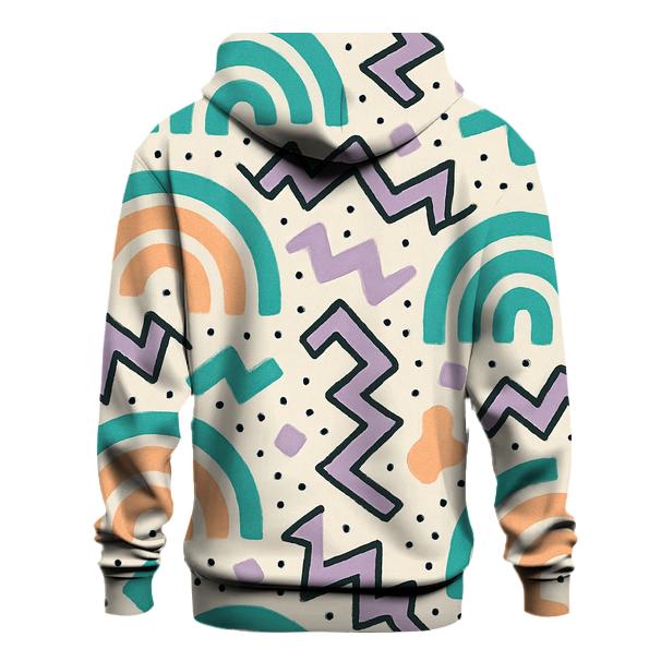 Pastel Memphis Radio Waves hoodie styles