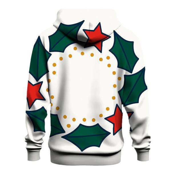 Starlit Holly Orbit Wreath hoodie designs