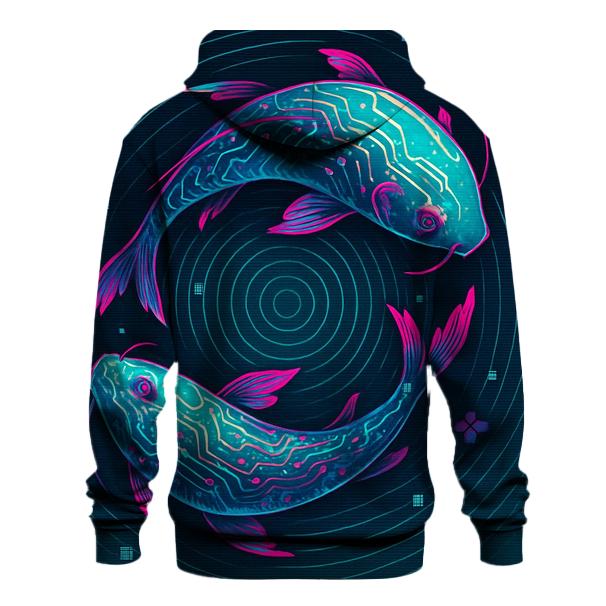 Prismatic Koi Circuit Drift hoodie designs