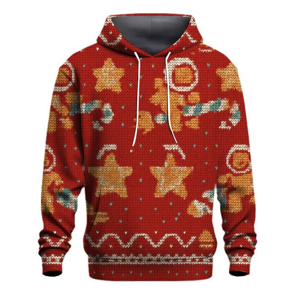 Galactic Gingerbread Rocket Sweater Tile Design designer hoodies