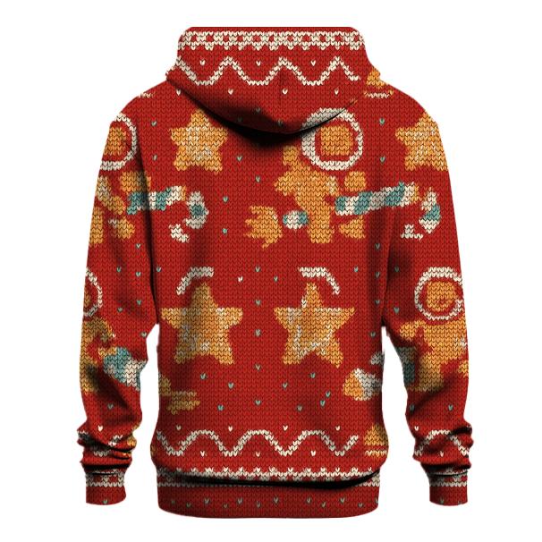 Galactic Gingerbread Rocket Sweater Tile Design designer hoodies