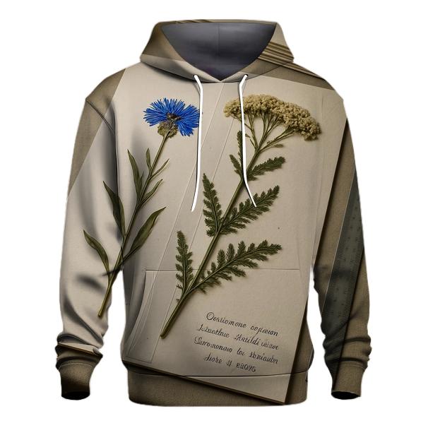 Pressed Wildflower Herbarium Page Beside A Light Box designer hoodies